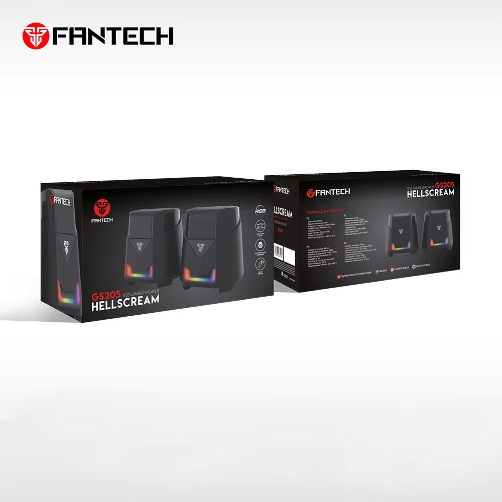 Parlantes Gamer HELLSCREAM GS205: Sonido y Estilo RGB para tu Setup