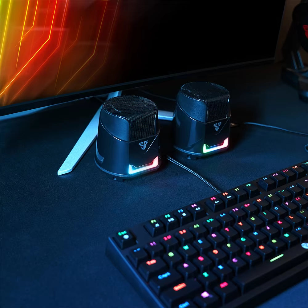 Parlantes Gamer HELLSCREAM GS205: Sonido y Estilo RGB para tu Setup