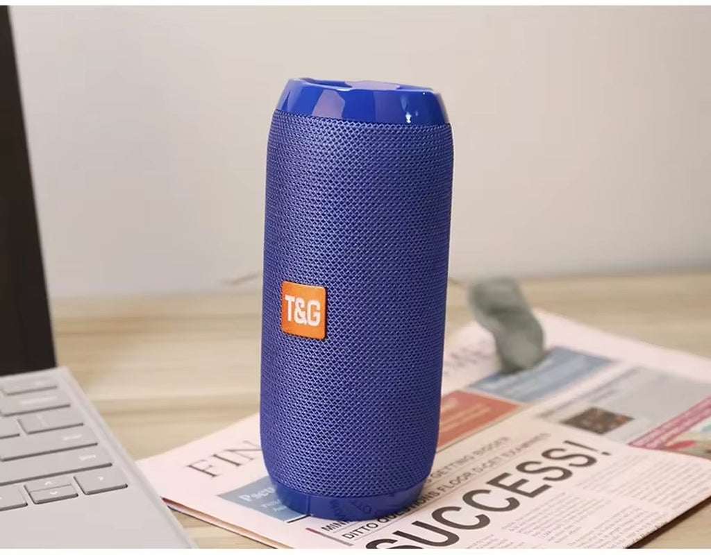 Waterproof Portable Bluetooth-Compatible Speaker Wireless Column Sound Subwoofer Music Center System Loudspeaker AUX FM Radio